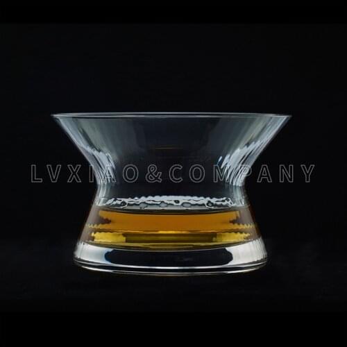 Birthmark Whiskey Glass Spin Glass Coffee Cup Rotating Spirits Creative Tea Cup 50ML
