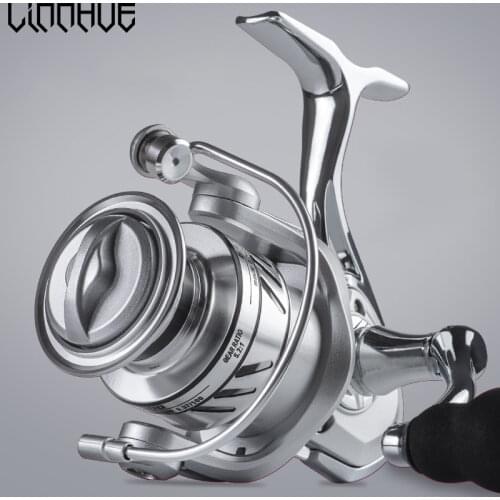 LINNHUE 2021 Summer New Fishing Reel GA1000-7000 Screw-in Handle All Metal Body Spool Reel Fishing Coil Spinning Reel Fishing