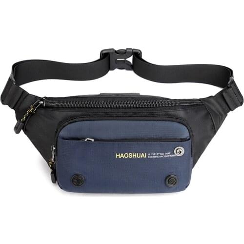 Weysfor Fashion Waist Bags Men Women Casual Nylon Waist Packs Hot Unisex Belt Bag Fanny Pack Travel Storage Chest Bags Leg Bag