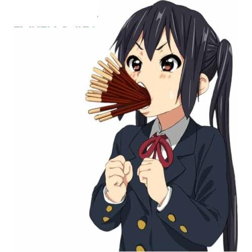 Cartoon K-on Anime Car Stickers Waterproof Decal Vinyl Car Wrap Occlusion Scratch Bumper Decals Decoration Apply To Car Window