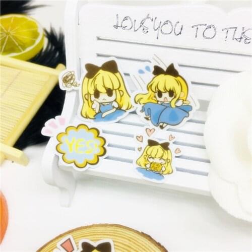 40 Pcs Cartoon Cute loli girl Sticker for kids toys book phone Luggage Home Decor Fashion Vinyl Decals DIY Stickers scrapbooking