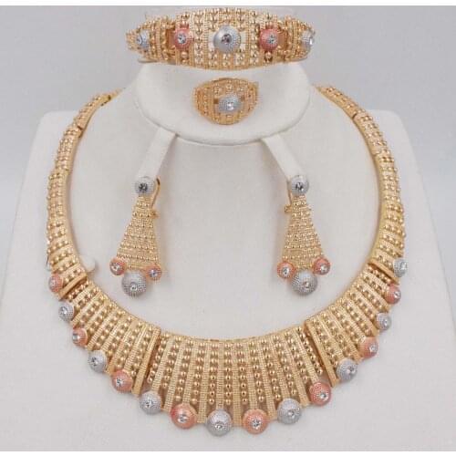 NEW gold filled jewelry sets african jewelry sets beads jewelry sets african necklace women necklace jewelry