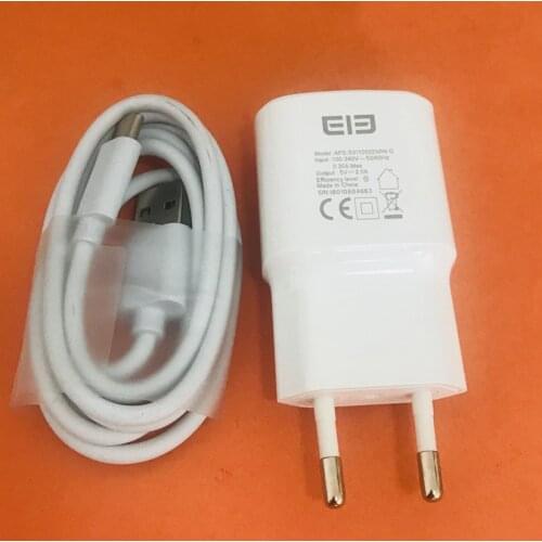 Original Travel Charger Plug Adapter+ Type C Cable for Elephone U2 EP7006 MT6771T Octa Core 6.26" FHD+ free shipping