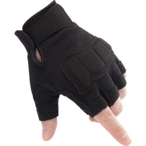 Army Military Fingerless Tactical Gloves Male Sports Fitness Protection Army Fan Outdoor Cycling Riding Gloves Male