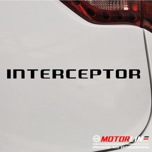 Police Interceptor Decal Sticker Car Vinyl pick size color no bkgrd