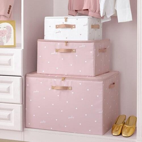 Foldable Storage Box Clothes Organizer Large Capacity Clothing Pillow Quilt Blanket Underwear Storage Opbergbox Closet Organizer