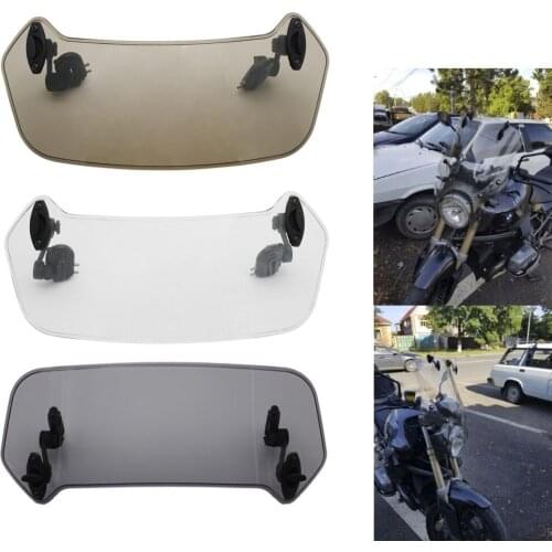 Universal Motorcycle Risen Adjustable Wind Screen Extension Windshield Spoiler Air Deflector For BMW KAWASAKI YAMAHA HONDA SUZUK