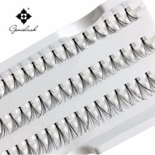 All Length 4 Trays/lot Individual Flare False Eyelash Extensiosn With Knot Best price Make Up Tools