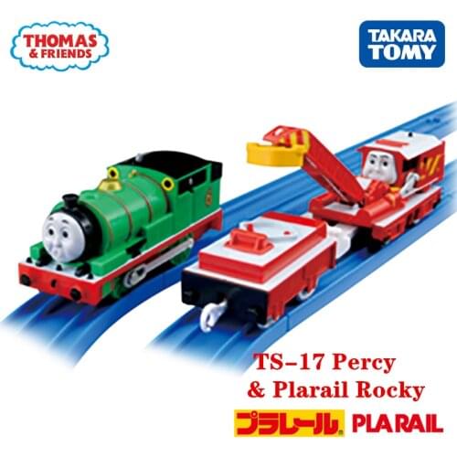 Takara Tomy Pla Rail Plarail Train & Friends TS-17 Percy & Rocky Japan Railway Train Motorized Electric Locomotive Model Toy