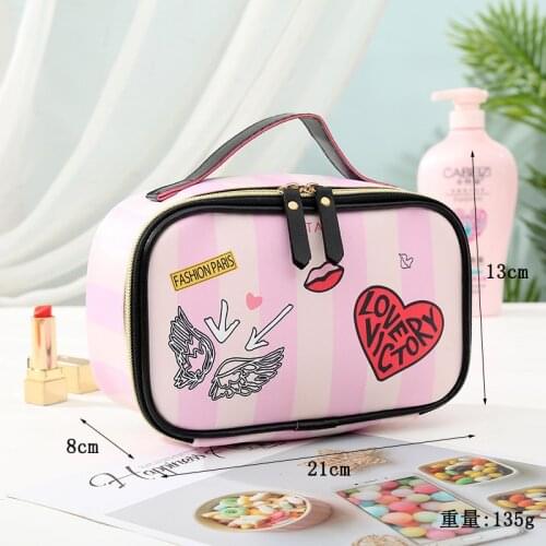 Women Cosmetic Bag Lovely Leisure Travel Portable Storage Bags NEW Bag Cosmetic Bag Pu Waterproof