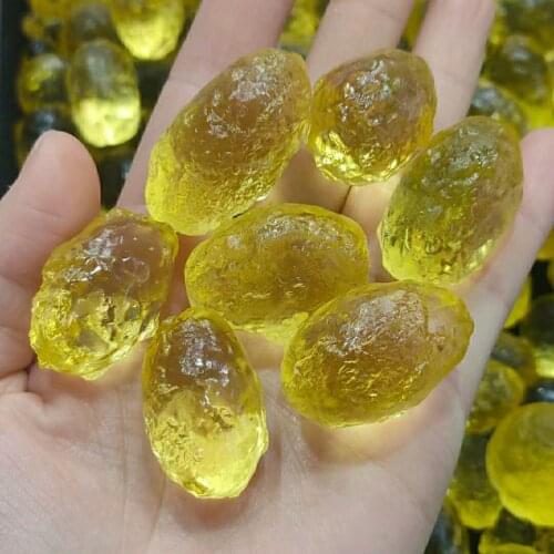1pcs Libyan natural Czech gold meteorite impact glass stone crystal energy stone