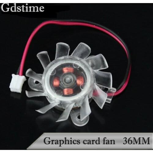 1PCS Gdstime 2Pin 36mm Computer PC Video VGA Graphics card fan Heatsink Cooler Cooling Fan