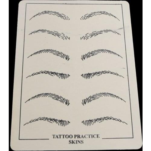 10pcs/pack 2016 Permanent Makeup 20x15cm Eyebrow Tattoo Practice Skin Maquillage Fake Eye Tattoo Practice Skin for Microblading