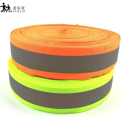 50mmx30mm * 100 Yards,Oxford Fabric reflective sewing tape,sewn on webbing belts