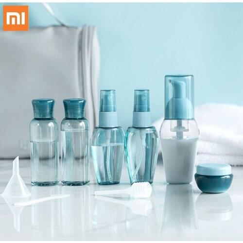 6pcs/set Xiaomi Mijia Pin Empty Travel Bottle Portable Travel Package Bottle 10ml to 50ml Shampoo Container Toner Bottles