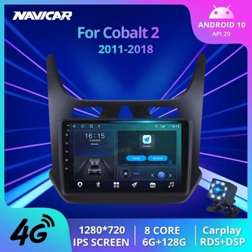 2Din Android10.0 Car Radio For Chevrolet Cobalt 2 2011-2018 Car Receiver GPS Navigation Bluetooth Player Auto Radio NO 2DIN DVD