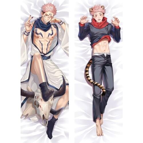 Anime Jujutsu Kaisen Itadori Yuji Ryomen Sukuna Cosplay Dakimakura Pillow Case Hugging Body Gift Prop