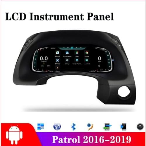 For Nissan Patrol Y62 2016 2017 2018 2019 Car Android LCD Instrument Panel Cluster GPS Navigation Dashboard Refit Upgrade