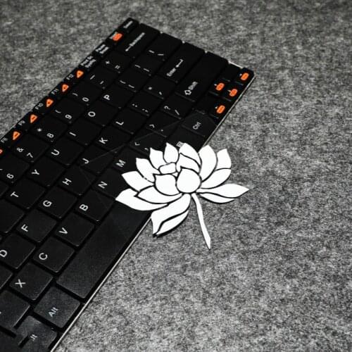 GalonDeco Car Reflective Stickers Decals Rearview Mirror Lotus Flower Waterproof Sticker Guitar Sticker