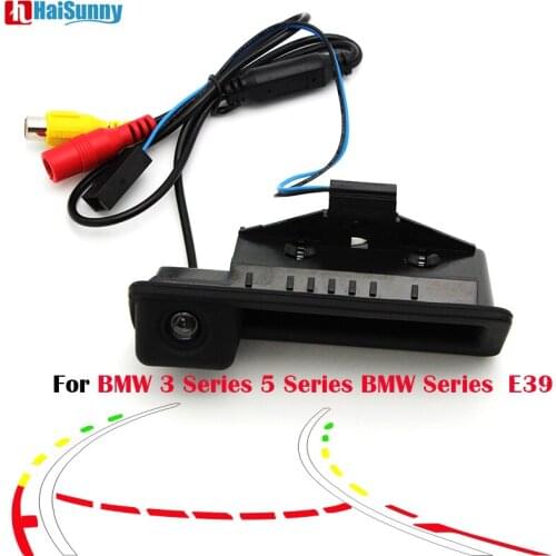 HaiSunny Trunk Handle Dynamic Trajectory Tracks Rear View Camera car styling For BMW 5 series/X5/3 series/X1 08-12/X6 14 E39/E90