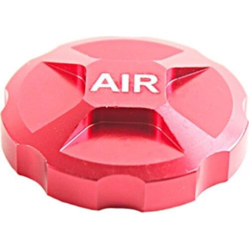 ELOS-Red Bicycle Front Fork Sleeve Front Air Road Shoulder Cap Aluminum Alloy Nozzle Air Valve Cover Mountain Bike