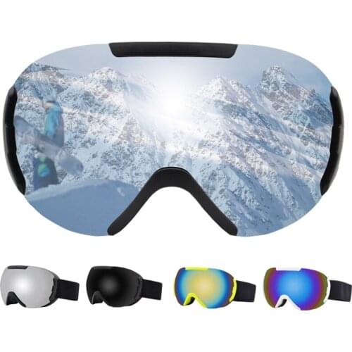 Ski Goggles Magnetic Men Women Winter Mountaineering Anti-Fog Snow Ski Double UV400 Snowboard Ski Glasses
