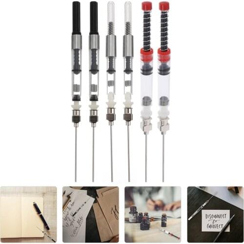6pcs 3pcs Fountain Pen Ink Cartridge Converter Filler Ink Pen Syringe Tools Device