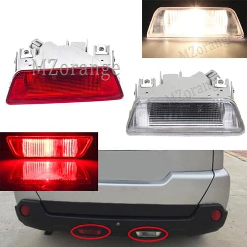 MZORANGE Car Rear Bumper Fog Lamp Reverse Brake Reflector Lights Tail Light For Nissan X-Trail T31 2008 2009 2010 2011 2012 2013