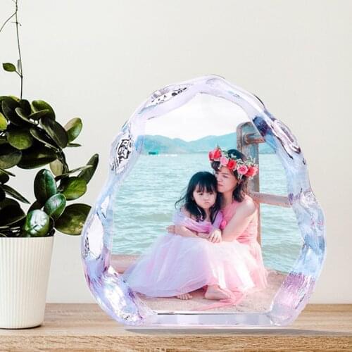 Personalized Crystal Photo Frame Glass Custom Picture Frame Present Wedding Photo Album Souvenir Gift Birthday Gift Mothers Day