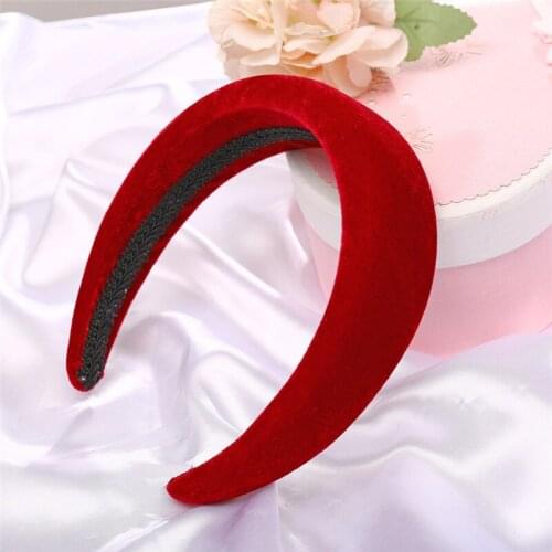 New Thick Velvet Headbands Women Wide Head Band Headwear Elasticity Hairbands Elegant Girl Hair Accessories Vintage Headband