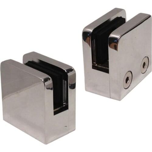 Sale Stainless Steel Swimming Pool Fence Flat Back Square Glass Clamp