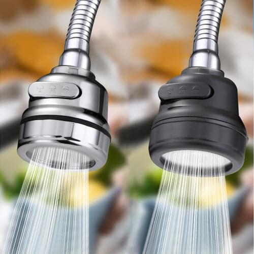 Rotatable Water Saving Hose Tap Aerator Silver Color Diffuser Faucet Nozzle Filter Water Faucet Bubbler Aerator