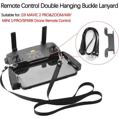 For DJI MAVIC 2 ZOOM/AIR/MINI/PRO/SPARK Drone Remote Control Lanyard Double Hanging Buckle Shoulder Strap Neck Belt Accessories
