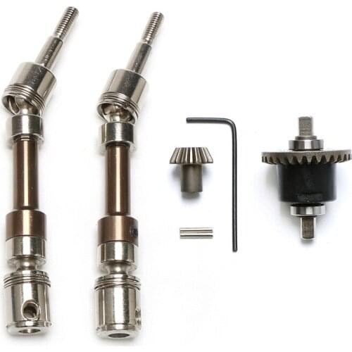 CVD Front Wheel Universal Drive Shaft with Modified Differential for Wltoys 12428 12423 12427 1/12 RC Car Upgrade Parts