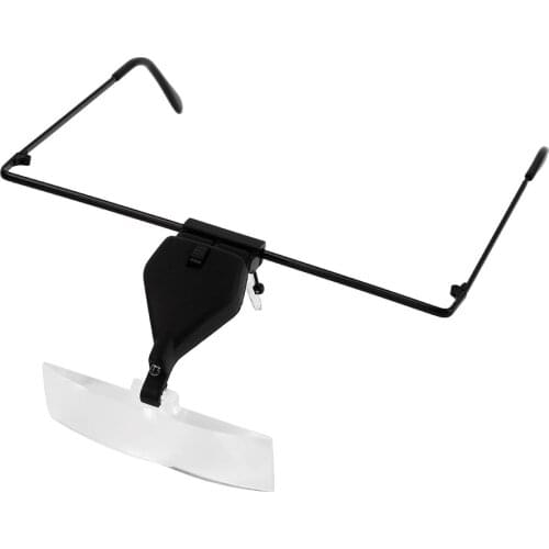 LED Magnifier Magnifying Glass adjustable Eyelash Extension Light Spec Glasses Hands Free For reading Dropshipping