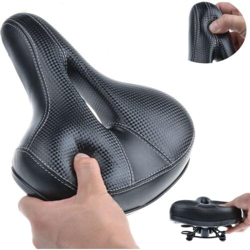 Bicycle Saddle Cycling Seat Pad Scooter Seat Large Size Wide Comfortble MTB Bike Seat Bicycle Parts with Seatposts Clamps