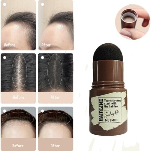 3 Colors Waterproof Hair Shadow Powder Eyebrow Shaping Stamp Long Lasting Hair Concealer Hair Line Contouring Shape Stick