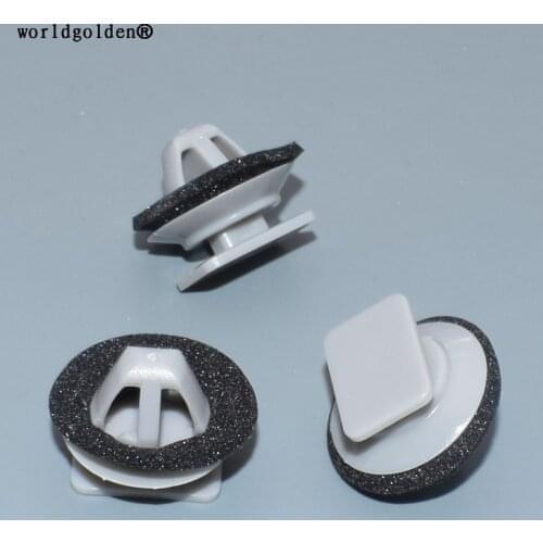 Worldgolden 100pcs plastic fasteners Rocker Panel Fender Clip for Mazda#KD53-51-SJ3A KD5351SJ3A