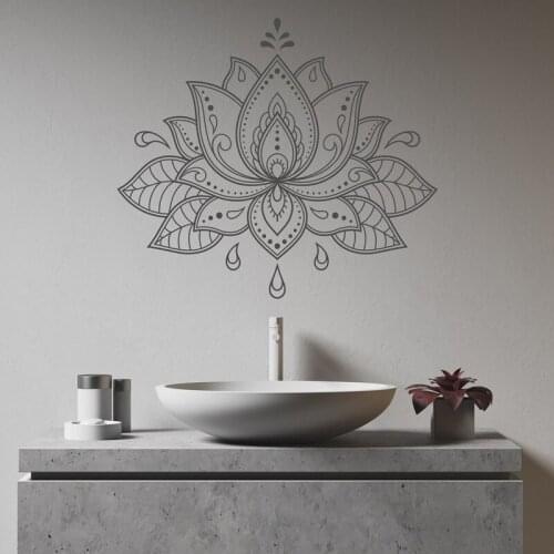 Mandala Wall Sticker Bohemian Style Ethnic Religion India Buddhism Yoga Studio Home Wash Room Window Door Decoration Vinyl Decal