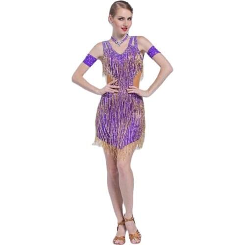 L-1792 Hot Sale Adult Women Sexy Competition Ballroom Cha Cha Latin Dance Dress Costume