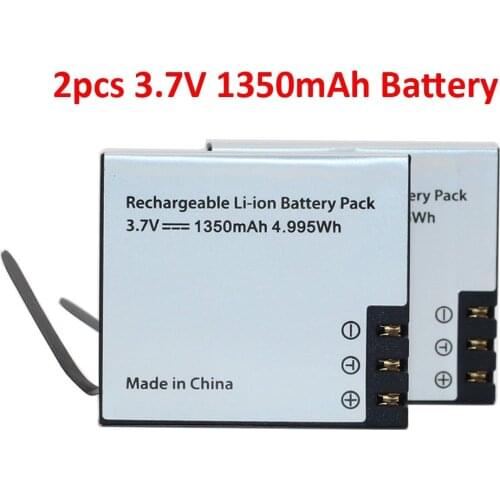 1/2pc Replacement 1350mAh Battery for EKEN H9 H9R SJCAM sj4000 SJ4000wifi SJ5000wifi SJ5000x Elite M10 wifi Sports Action Camera
