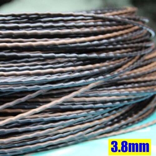 3.8mm Diameter Screw Thread PE Solid Gradient Synthetic Rattan Cane Material For Knit Repair Furniture Chair Basket Table Decor