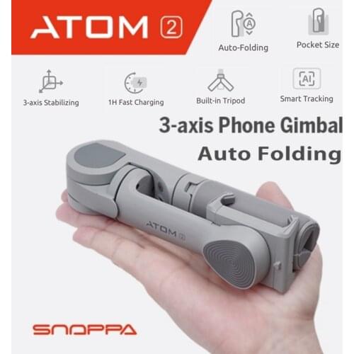 Snoppa ATOM2 3-Axis Handheld Stabilizer Gimbal Wireless Blue-tooth Selfie Stick Tripod Phone Anti-Shake ATOM 2 For iPhone Huawei