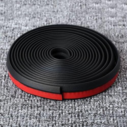 4M Universal Car Truck Door Window Bottom Trim Edge Z-shape Rubber Sealing Strip Weather Strip Hollow Adhesive Sound Insulation