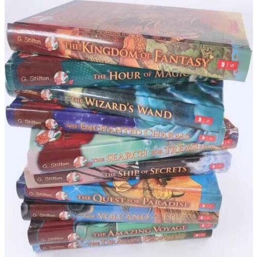 5-12 year Childrens English story book Geronimo Stilton english picture book help child be reader early education book 10pc/set