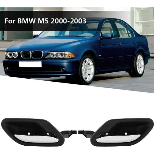 51218226049 Left 51218226050 Right Car Handle Bowl Cover Black Interior Door Handle Pull Trim Cover for 525i 528i 530i 540i