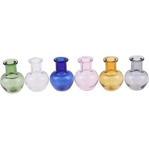 6 Styles for Dollhouse Furniture Miniatures Glass Jug Glass Pot Vase 1/12 Scale Kitchen Toy