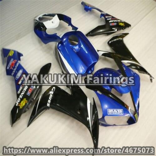 ABS Injection Fairings For YAMAHA YZF R1 2004 2005 2006 YAMAHA YZFR1 2004 2005 2006 YAMAHA R1 YZF1000 Body Motorcycle Fairing