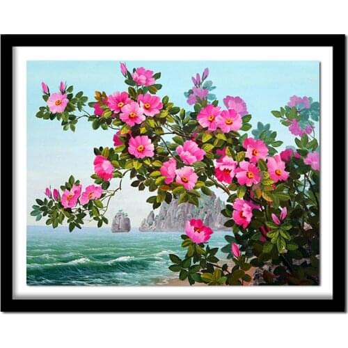 Diamond Embroidery "Flowers" Patterns Rhinestones,Full Square Diamond Cross Stitch Floral Handmade Gift