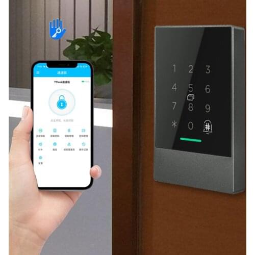 Bluetooth TTlock APP Control Fingerprint Door Access Control System Card Reader Smart RFID Card Door Access Contorl Keypad